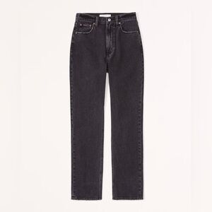 Abercrombie Curve Love Ultra High Rise Ankle Straight Jean